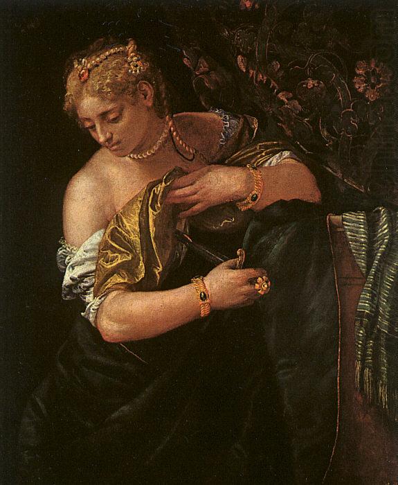  Paolo  Veronese Lucretia Stabbing Herself china oil painting image